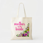 Persoonlijke bloemstuk moeder van de bruid tote bag (Voorkant)