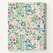 Persoonlijke bloemstuk wilde bloem notitieboek (Achterkant)