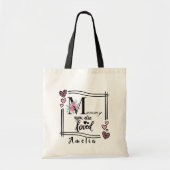 Persoonlijke bloemtas voor mama tote bag (Voorkant)
