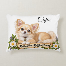 Persoonlijke blonde Chihuahua mijn beste vriend Accent Kussen