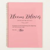 Persoonlijke Bloom Believer Roze Pasen Planner (Voorkant)