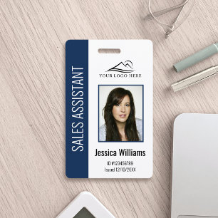 Persoonlijke Blue Corporate Employee Security ID Badge