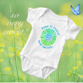 Persoonlijke Blue en Green Pickleball  Romper