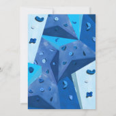 Persoonlijke Blue Rock klimmen verjaardagsfeestje Kaart (Achterkant)