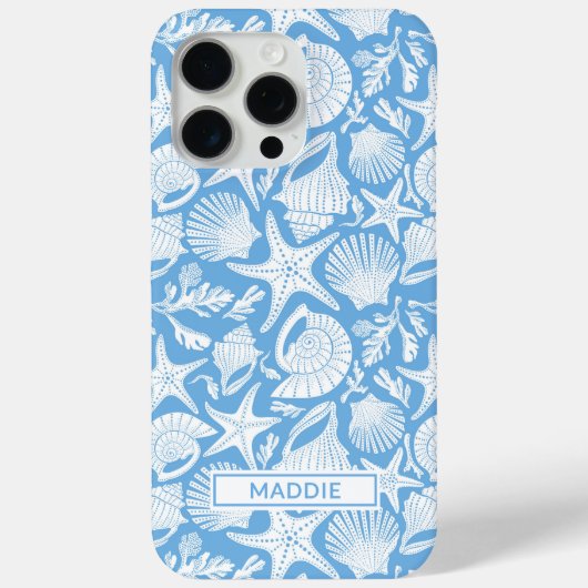 Persoonlijke Blue Shells Case-Mate iPhone Hoesje (Achterkant)