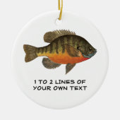 Persoonlijke Bluegill, Bream Keramisch Ornament (Voorkant)
