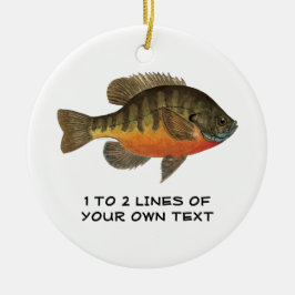 Persoonlijke Bluegill, Bream Keramisch Ornament