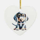 Persoonlijke Bluetick Coonhound Puppie Hond Keramisch Ornament (Voorkant)