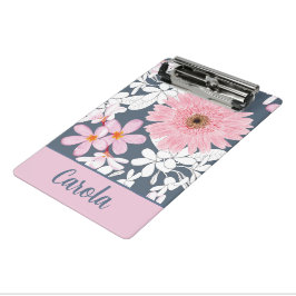 Persoonlijke Blush Bloemen Planner Mini Klembord