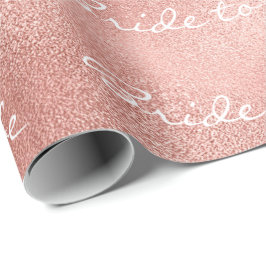 Persoonlijke Blush Bride als naam aangepast Roos Cadeaupapier