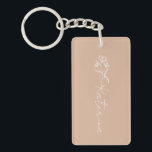Persoonlijke Blush Pink Floral Name Sleutelhanger<br><div class="desc">Deze prachtige,  roze,  roze sleutelhanger is een uniek,  handgemaakt en gepersonaliseerd geschenk dat gepersonaliseerd kan worden met jouw naam of boodschap. Het is een perfect geschenk voor jezelf of een vriend en het is perfect voor verjaardag,  verjaardagsfeest of Moederdag.</div>