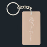 Persoonlijke Blush Pink Floral Name Sleutelhanger<br><div class="desc">Deze prachtige,  roze,  roze sleutelhanger is een uniek,  handgemaakt en gepersonaliseerd geschenk dat gepersonaliseerd kan worden met jouw naam of boodschap. Het is een perfect geschenk voor jezelf of een vriend en het is perfect voor verjaardag,  verjaardagsfeest of Moederdag.</div>