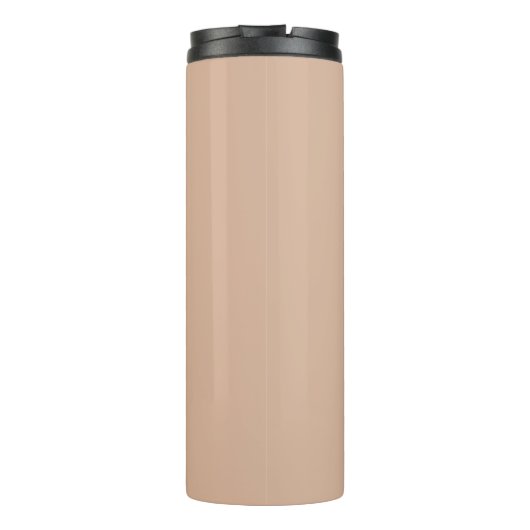 Persoonlijke Blush Pink Floral Name Thermosbeker (Achterkant)