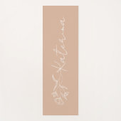Persoonlijke Blush Pink Floral Name Yogamat (Voorkant)