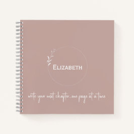 Persoonlijke Blush "Schrijf Je Volgende Hoofdstuk" Notitieboek