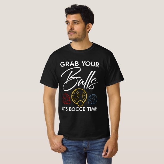 Persoonlijke Bocce Ball-cadeautjes voor kerstmis  T-shirt (Voorkant volledig)