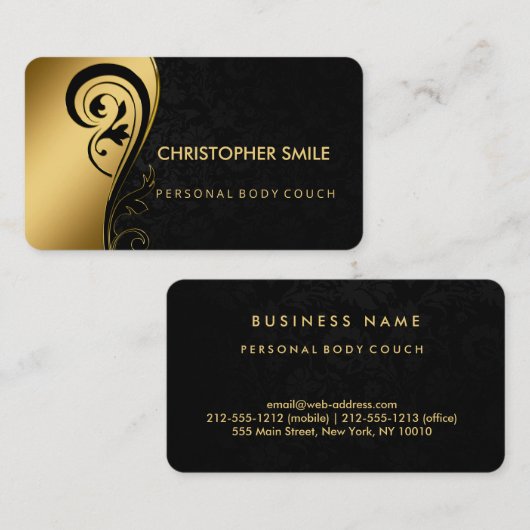 Persoonlijke body Couch Professional Modern Visitekaartje (Voorkant / Achterkant)