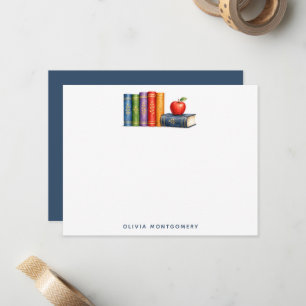 Persoonlijke boeken Apple Teacher Notitiekaartje