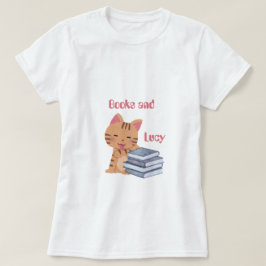 Persoonlijke boeken en mijn kat t-shirt