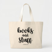 Persoonlijke boeken en stuks grote tote bag (Voorkant)