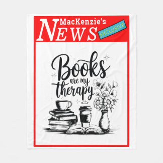 Persoonlijke boeken zijn mijn therapie nieuws excl fleece deken