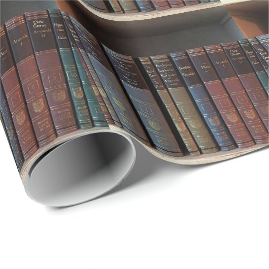 Persoonlijke Boekenliefhebber Boekenplank Cadeaupapier (Rol Hoek)