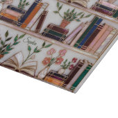 Persoonlijke Boekenliefhebber Snijplank Bloem Boek (Hoek)
