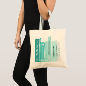 Persoonlijke Boekentas / Boodschappentas (Tealblau Tote Bag (Voorkant (product))
