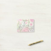 Persoonlijke Boeket Roze Rozen Post It Notities Post-it® Notes (Op bureau)