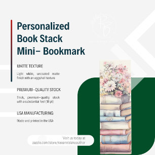 Persoonlijke Boekstapel Mini-Boeklegger Mini Visitekaartje