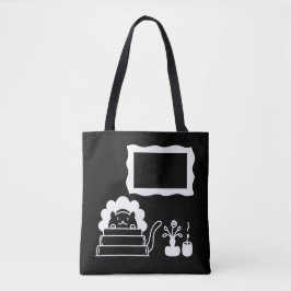 Persoonlijke Boektitels en Fotolijst Tote Bag