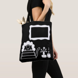Persoonlijke Boektitels en Fotolijst Tote Bag