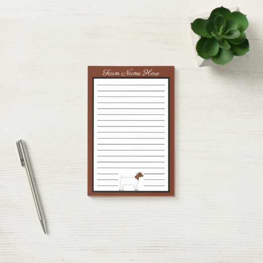 Persoonlijke Boer Geit Takenlijst Post-it® Notes (Kantoor)