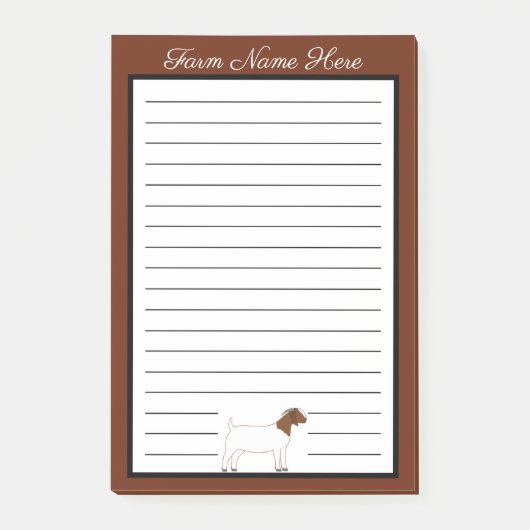 Persoonlijke Boer Geit Takenlijst  Post-it® Notes (Voorkant)