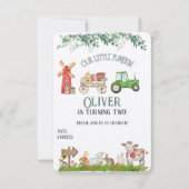 Persoonlijke boerderij verjaardagsuitnodigingskaar (Voorkant)