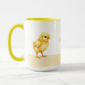 Persoonlijke boerderijdier mok – Cute kuikendesign (Links)