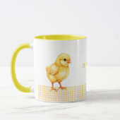 Persoonlijke boerderijdier mok – Cute kuikendesign (Links)