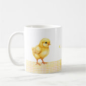 Persoonlijke boerderijdier mok – Cute kuikendesign (Links)