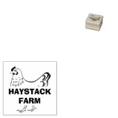 Persoonlijke boerderijnaam ei rubberstempel (Gestempeld)