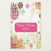 Persoonlijke Boheemse bloem Planner (Voorkant)