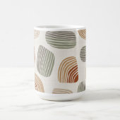 Persoonlijke Boho Aardetinten Abstract ID1273 Koffiemok (Center)