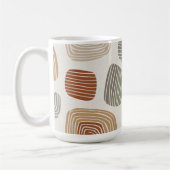 Persoonlijke Boho Aardetinten Abstract ID1273 Koffiemok (Links)