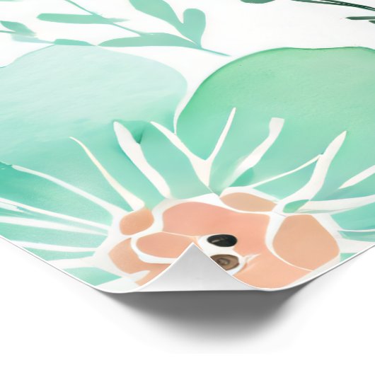 Persoonlijke Boho Baby Poster - Otter Ontwerp (Hoek)