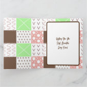 Persoonlijke Boho Birthday Whimsical Kaart (Binnen)