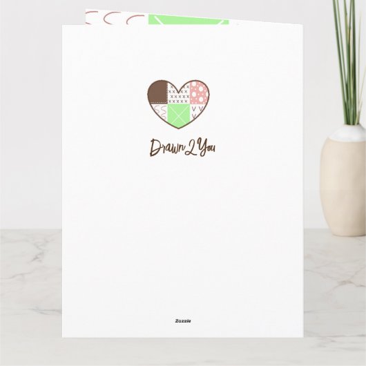 Persoonlijke Boho Birthday Whimsical Kaart (Achterkant)