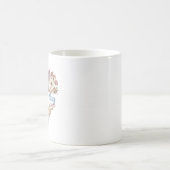 Persoonlijke Boho Bloemhartmok Koffiemok (Center)