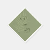 Persoonlijke Boho Bruiloft Servet (Hoek)