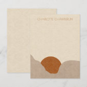 Persoonlijke Boho Desert Sun-notitiekaarten Notitiekaartje (Voorkant / Achterkant)