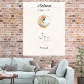 Persoonlijke Boho Maagd Zodiac Sterrenbeeld Poster