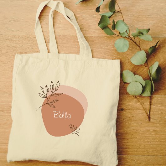 Persoonlijke boho minimalistische tote bag